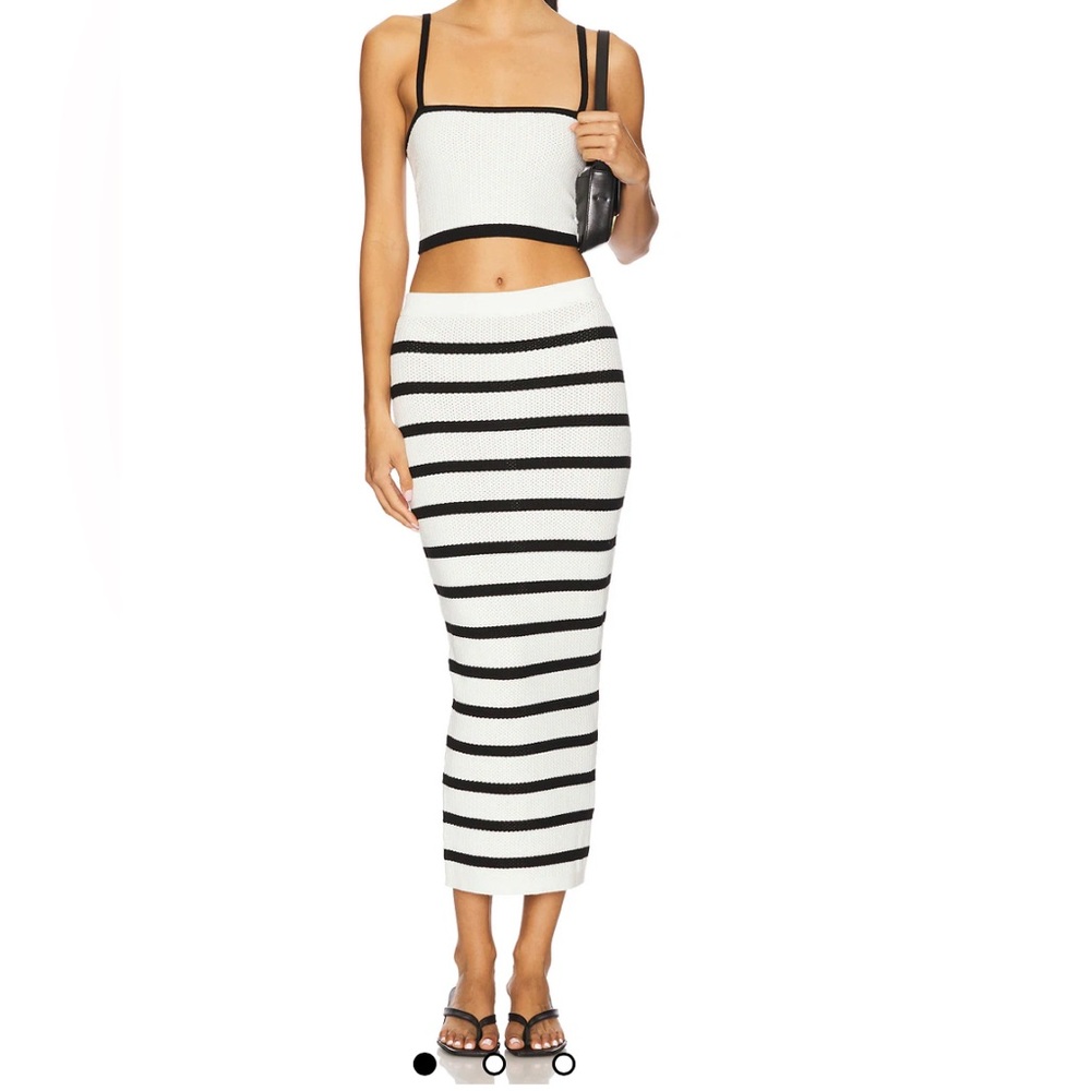 Lola Maxi Skirt Set in Ivory & Black
ALL THE WAYS